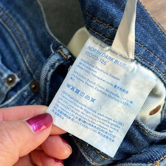 Bla Konst Acne Blue Skinny Jeans Made In Italy